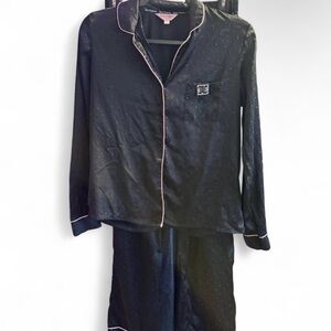 Juicy Couture Black Satin Sleepwear